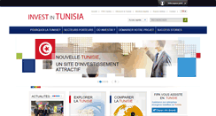 Desktop Screenshot of investintunisia.tn