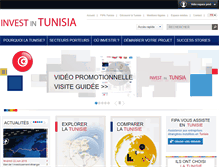 Tablet Screenshot of investintunisia.tn